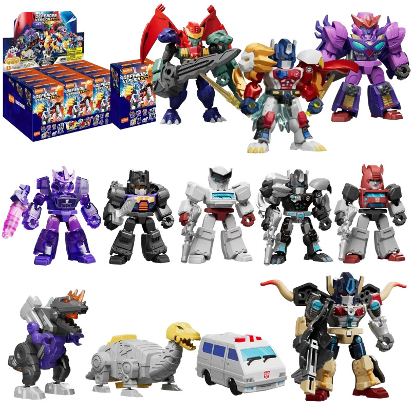 Blokees Transformers Star Edition 7 Blind Box Leo Prime Galvatron Ironhide Ratchet Building Block
