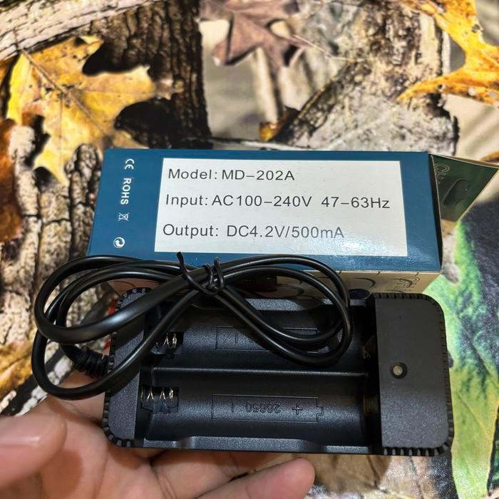 Charger 2 baterai cas 2 batre cas senter