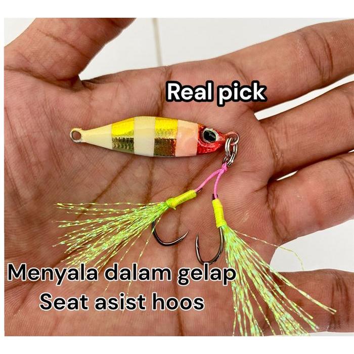 (GID) TETRA ZEBRA micro jig 10g micro jig 10 gram micro jig 7g micro jig 15g 20g metal jig kiler