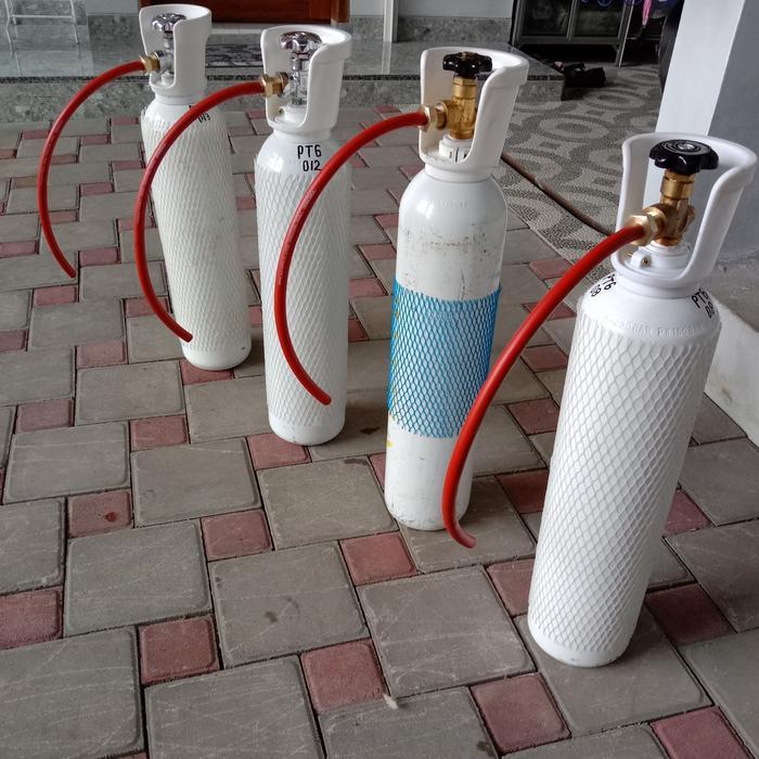 Promo Tabung gas oksigen 1m3 isi baru oksigen ikan hias Terlaris