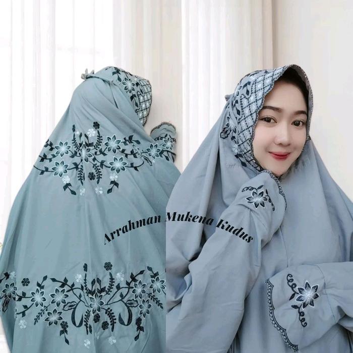 Promo Mukena Dewasa Terusan Bahan Katun Mikro Kain Warna Wardah Dan Abu [Kode 1Kode 2Kode 3Kode