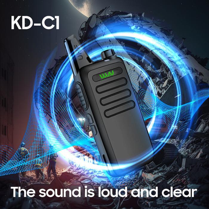 Jhonnstars- Ht Handy Talky Wln Kd C1 Mini Walkie Talkie Uhf Radio Komunikasi Untuk Bisnis Outdoor