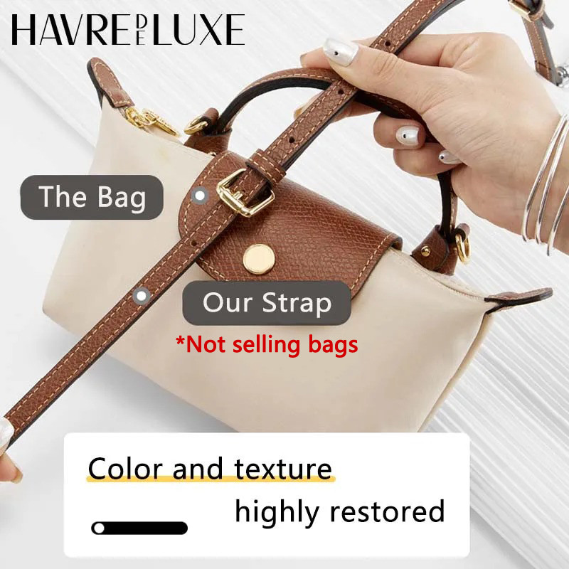 Mini Bags Leather Shoulder Strap Fit For Longchamp Mini Pouch Adjustable Crossbody Small Bag