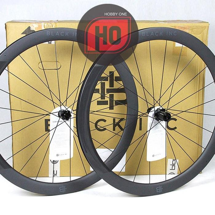 Black Inc FORTY FIVE Disc Brake Clincher Tubeless Ready Carbon Wheelse - XDR 12s