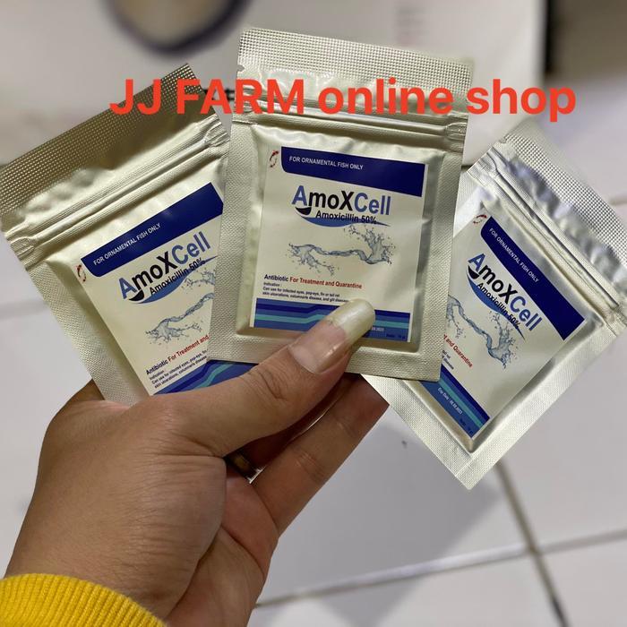 Amoxcell Obat Ikan Antibiotik Karantina Ikan Koi Cupang Louhan Hias