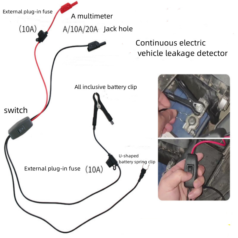 1pcs Battery Current Drain Tester Tool Car Leakage Detector Car Leakage Tester Parasitic Drain