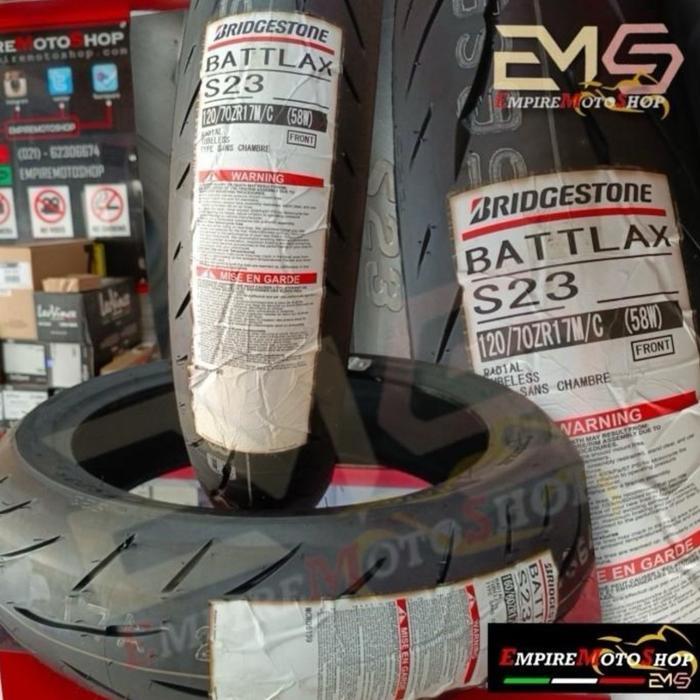 Ban Battlax S23 Ukuran 120 / 70 - 17 & 160 / 60 - 17 120 & 160