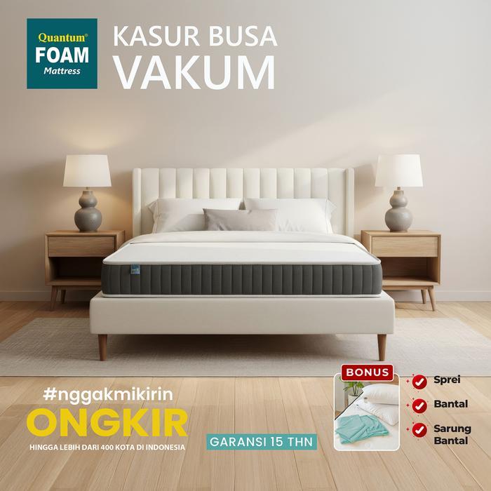 Quantum Kasur Busa Vakum Bonus Sprei & Bantal