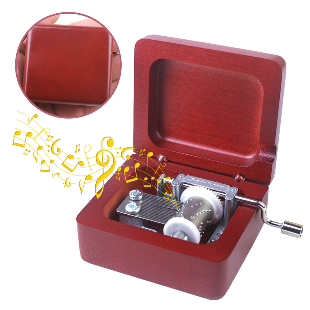 Sinzyo My Neighbor Totoro Wooden Hand Crank Classic Antique Carved Musical Boxes Birthday Christmas 