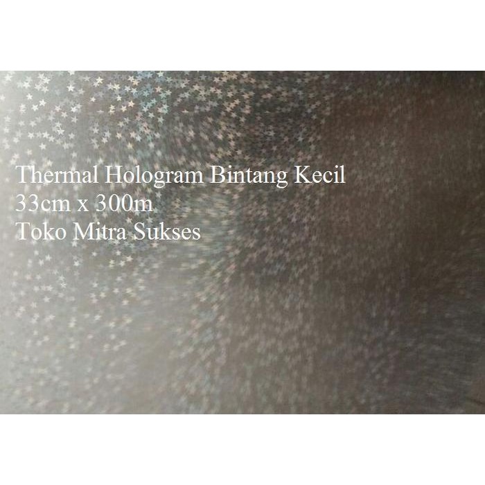 Plastik Laminating Thermal Hologram Bintang Kecil