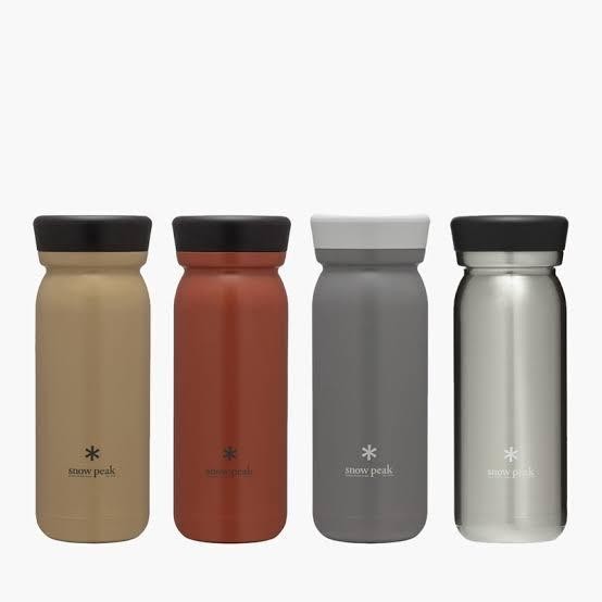 [ORIGINAL] Snow Peak Stainless Vacuum Bottle Milk 500 Ash TW-501-AS E187