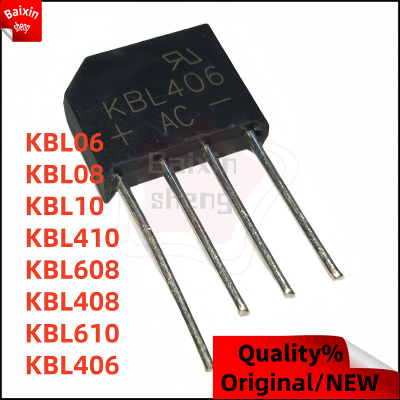 10PCS KBL06 KBL08 KBL10 KBL410 KBL608 KBL408 KBL610 KBL406 Puente rectificador de cocina elctrica,