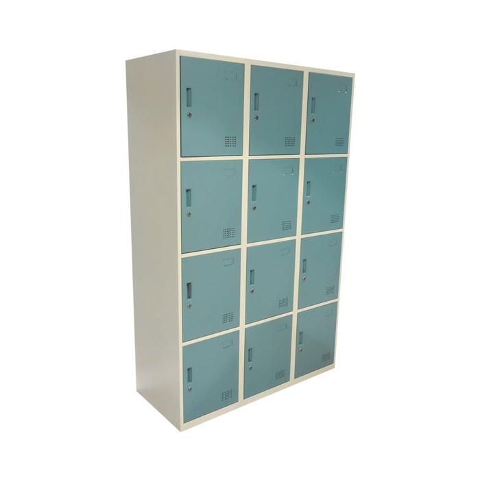 KRISBOW LOKER 12 PINTU MULTI COLOUMN - HIJAU