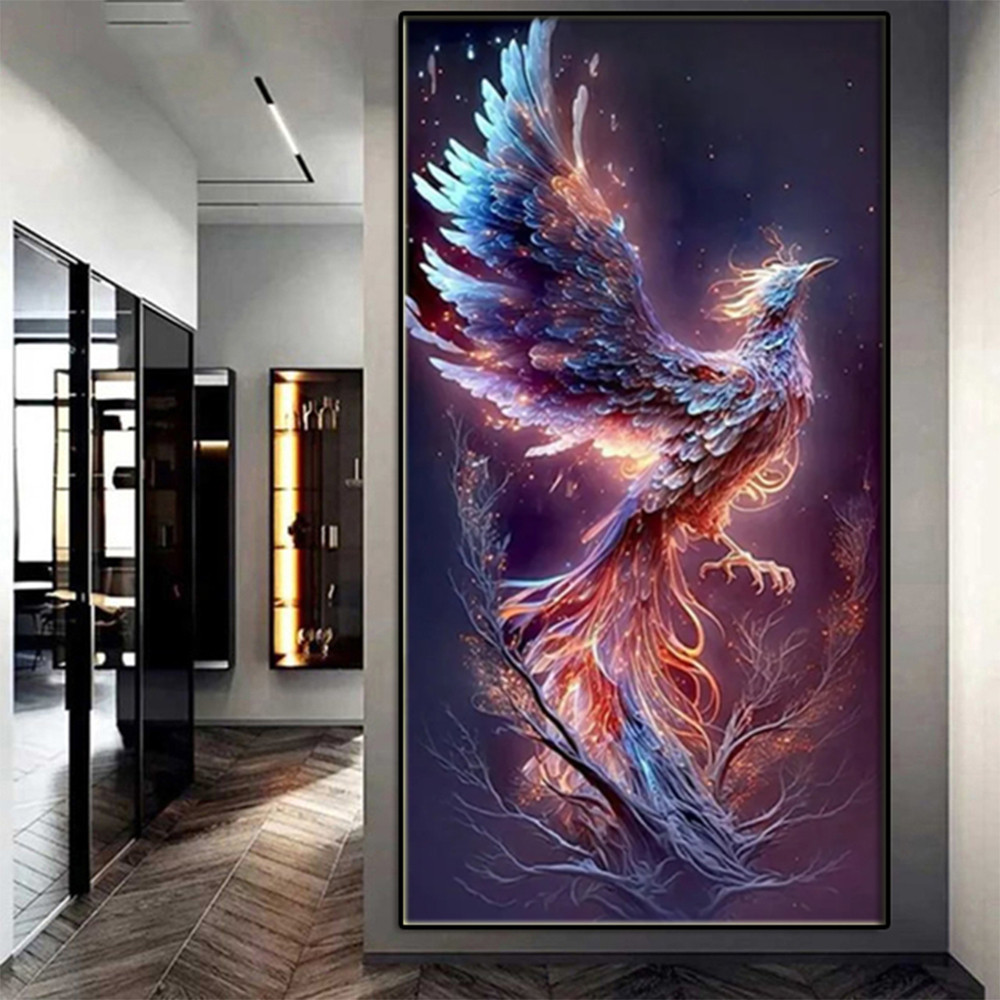 5D God Bird Phoenix Animal Diamond Painting Complete Kit DIY Full Diamond Mosaic Embroidery Crystal 