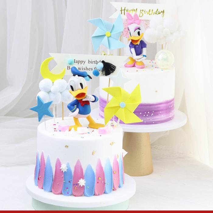 hiasan kue Donald duck/Miniatur Donald duck Desy/figure disney/donald
