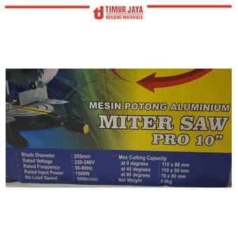 Hnl Promo Miter Saw 10 In Mitter Mesin Potong Alumunium Kayu Ryu
