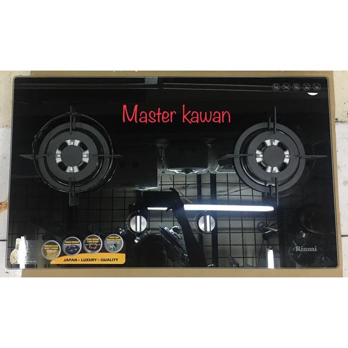 Kompor Gas Tanam Rinnai Rb-712N(Gb) / Rinai Rb712Ngb / 2 Tungku