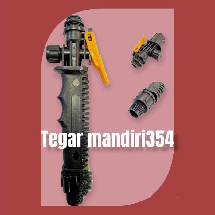 Handle Sprayer Elektrik Hitam Kran Pencet Tangki Semprot Yoto Yokohama