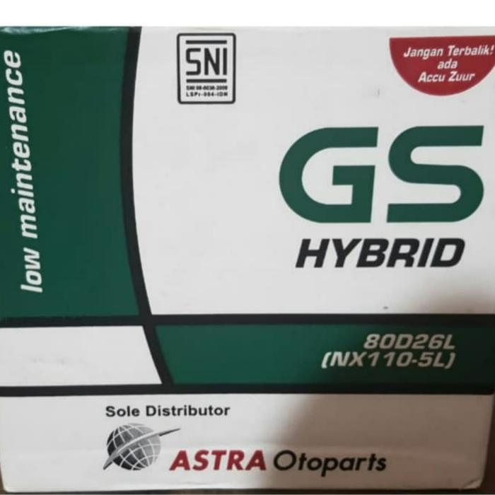 aki gs hybrid 80d26l / nx110-5l