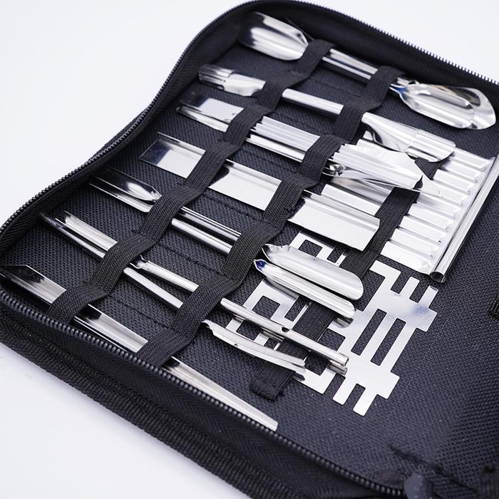 46Pcs Pisau Ukir Buah Pisau Garnish Pisau Carving Pisau Set Ukir Buah Garnish Terlaris