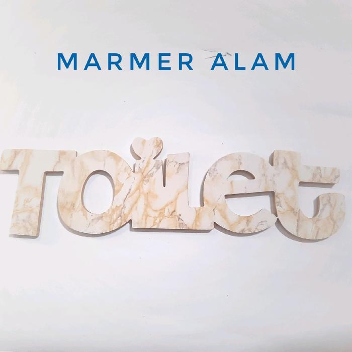 [COD]Handmadeku-Dekorasi Gantung Aesthetic Tulisan Toilet Ukir Siap Kirim