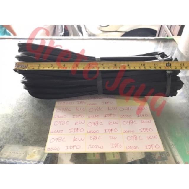 ( 078 C KW ) Karet Kaca Type 078c Kecil Hitam Aluminium Lis Sekoneng Siap Kirim