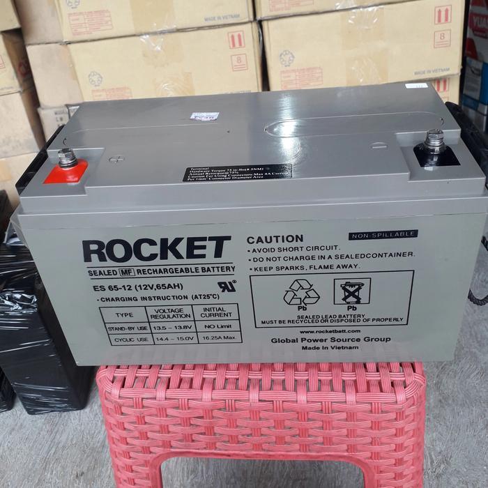 BATTERY AKI KERING VRLA ROCKET ORIGINAL 12V 65AH