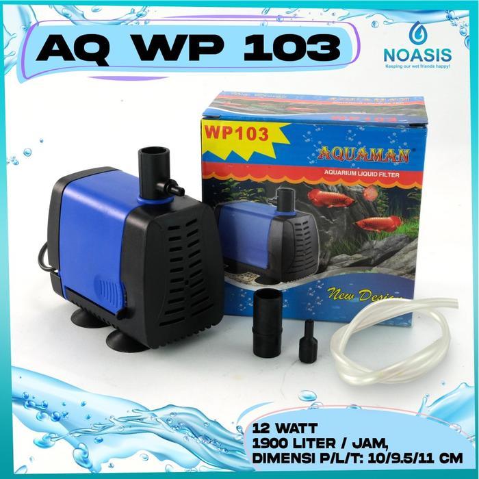 Pompa Aquarium Celup Water Pump Aquaman Wp 103 Wp-103 Low Watt