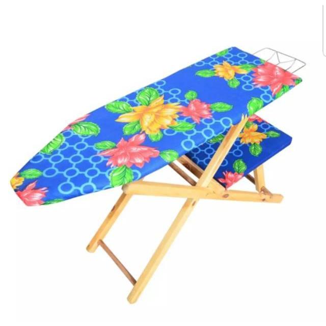 MEJA SETRIKA LIPAT KAYU SERBAGUNA / MEJA SETRIKA PORTABLE