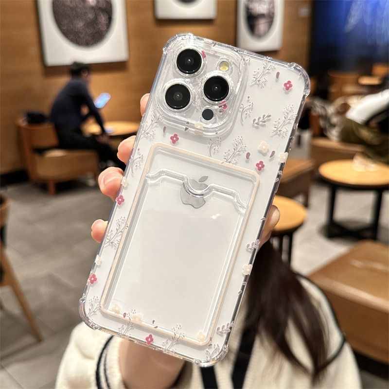 Clear Tanaman Girl Aesthetic Bunga Kecil Casing Hp Infinix 8 Pro 60I Note 50 10 Plus Smart 9 Hot 60 