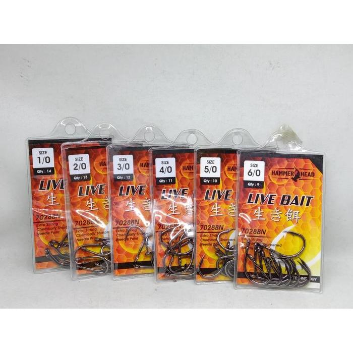 Pancing HammerHead LiveBait 7028BN 8/0