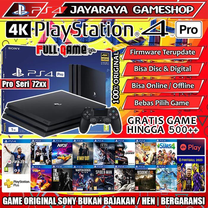 Sony PS4 Pro SERI 72 1TB Playstation 4 Pro CUH-72XX Original - 1TB-PLUS, 1 STIK
