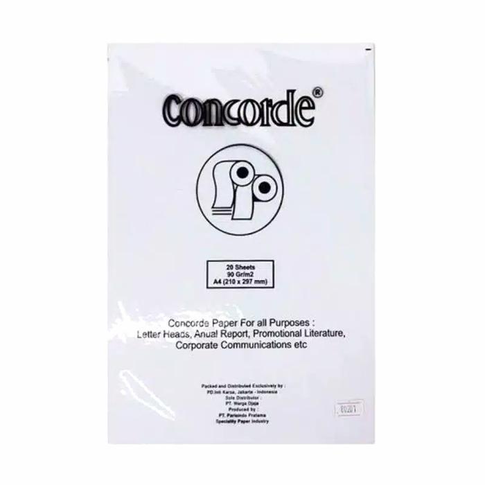 Kertas Concorde / Sertifikat A4 90 Gsm Putih