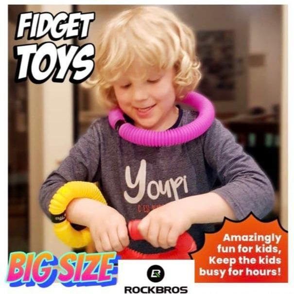 Pop Tubes Pop Tube Pop It Squishy Fidget Toys Mainan Anak Pipa