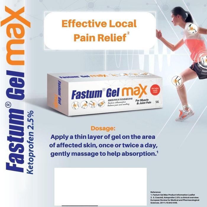 Fastum Gel Max For Muscle And Joint Pain #Gratisongkir