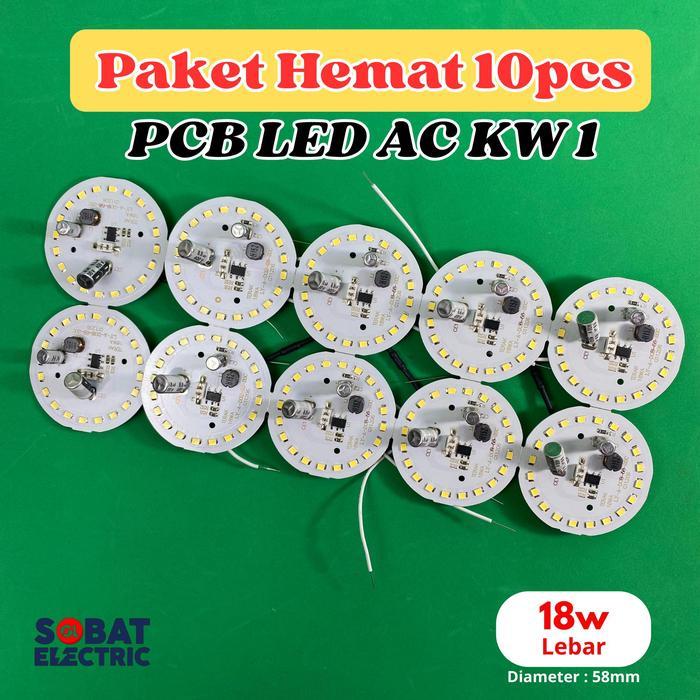 Paket Hemat 18 Watt PCB AC Mata LED - PCB Mata Lampu LED AC Tanpa Driver 18w