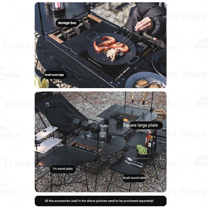 Naturehike BLACKDOG IGT Combination Table Camping Portable Folding Table Camping BBQ Picnic Table