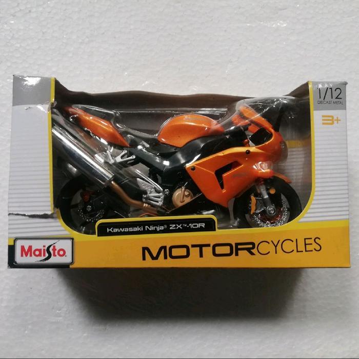 MAISTO 1:12 KAWASAKI NINJA ZX 10R ORANYE