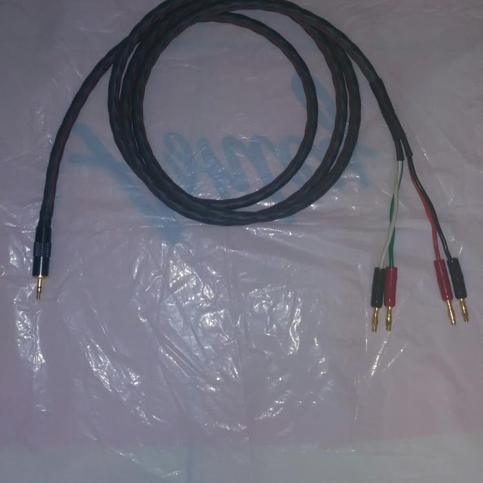 BERKUALITAS Mini jack stereo to speaker cable Audioquest slip 14/4