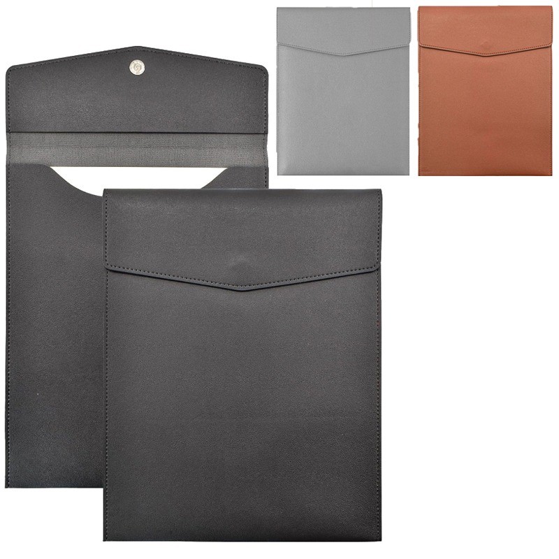 PU Leather File Folders A4 Document Holder File Storage Bag for Office Home Travel