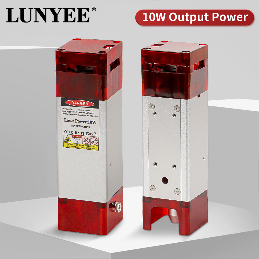80W Laser Module with Air Assist 10W Laser Engraving Head 450nm Blue Laser Head TTL Module for CNC