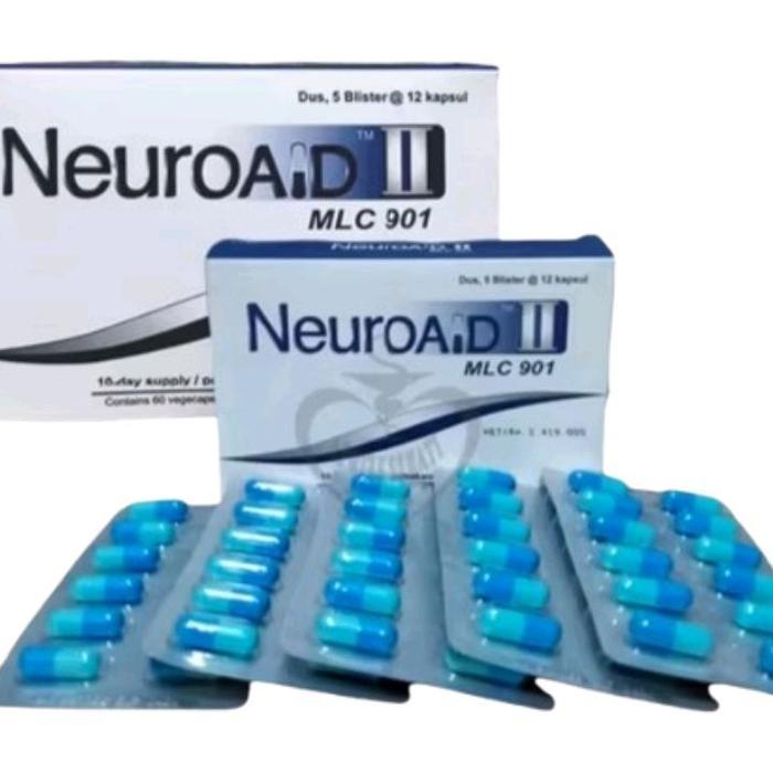 Neuroaid Ll 1 Boks 5 Strip Original Mersifarma _ Suplemen Kesehatan Otak _ Obat Tekanan Darah Tinggi