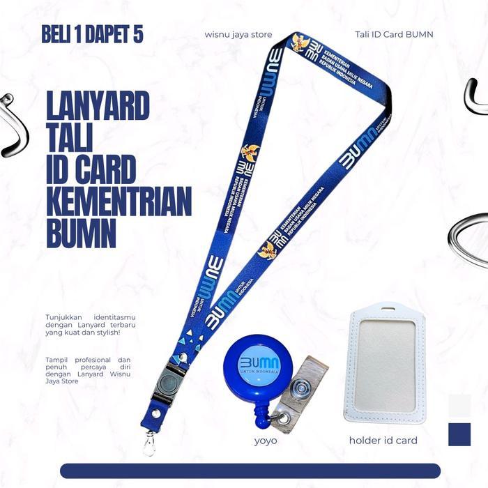 READYY Lanyard Bumn/Tali ID Card Kementrian Bumn/Gantungan Bumn Garuda Termurahh