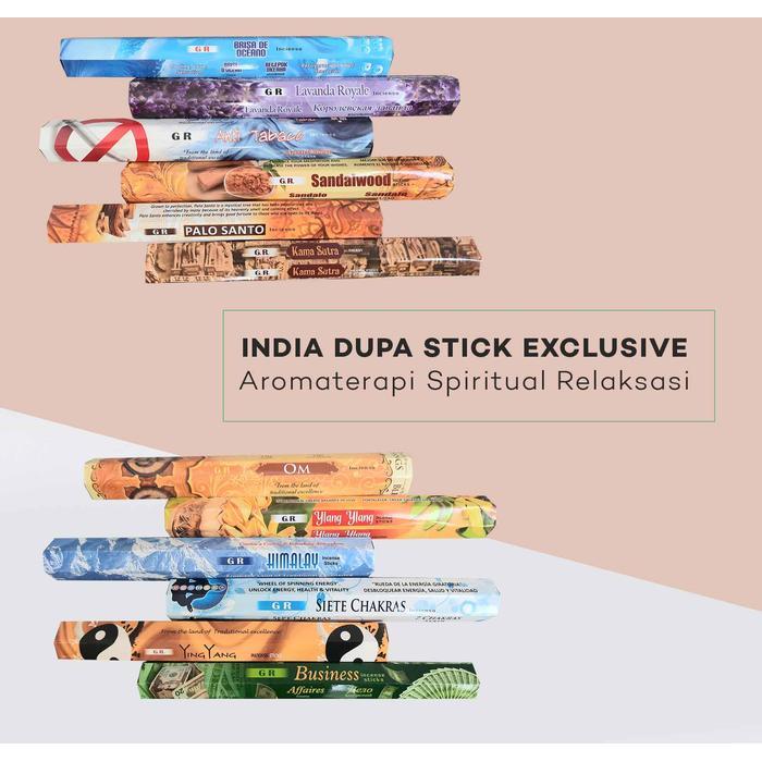 TERLARIS INDIA DUPA STICK EXCLUSIVE AROMATERAPI SPIRITUAL RELAKSASI (DPA06) READY