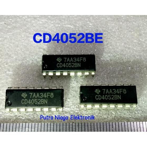 ic CD4052BE Dip 16 pin CD4052 / TC4052 / HEF4052 / HCF4052