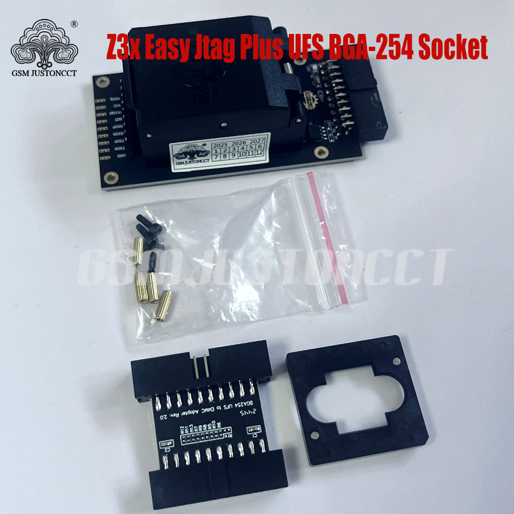 Newes Z3x Easy Jtag Plus UFS BGA-254 Socket / EMMC 254 ( EMMC + UFS 2 IN 1 ) Adapter Work