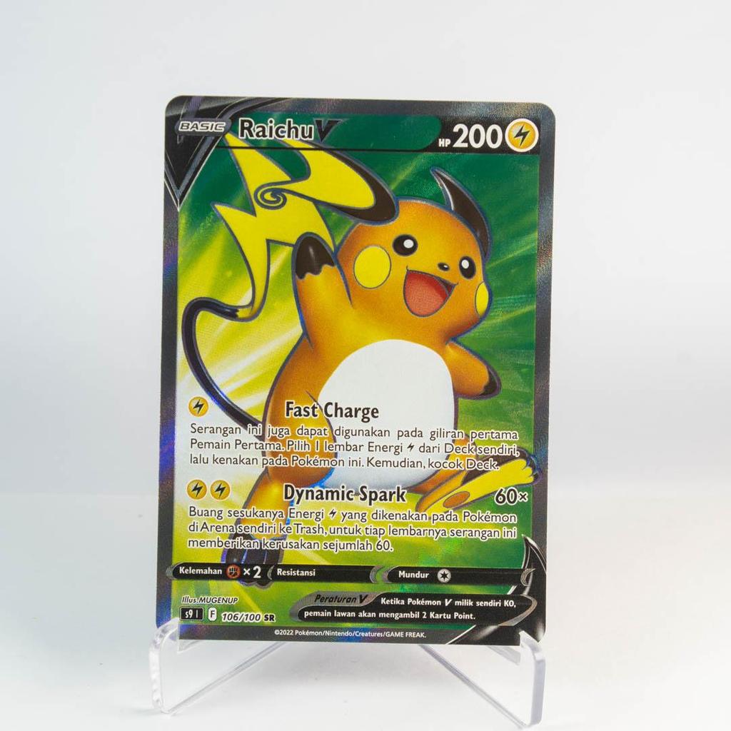 Raichu V SR 106/100 S9 Star Birth Kartu Pokemon TCG Original Indonesia