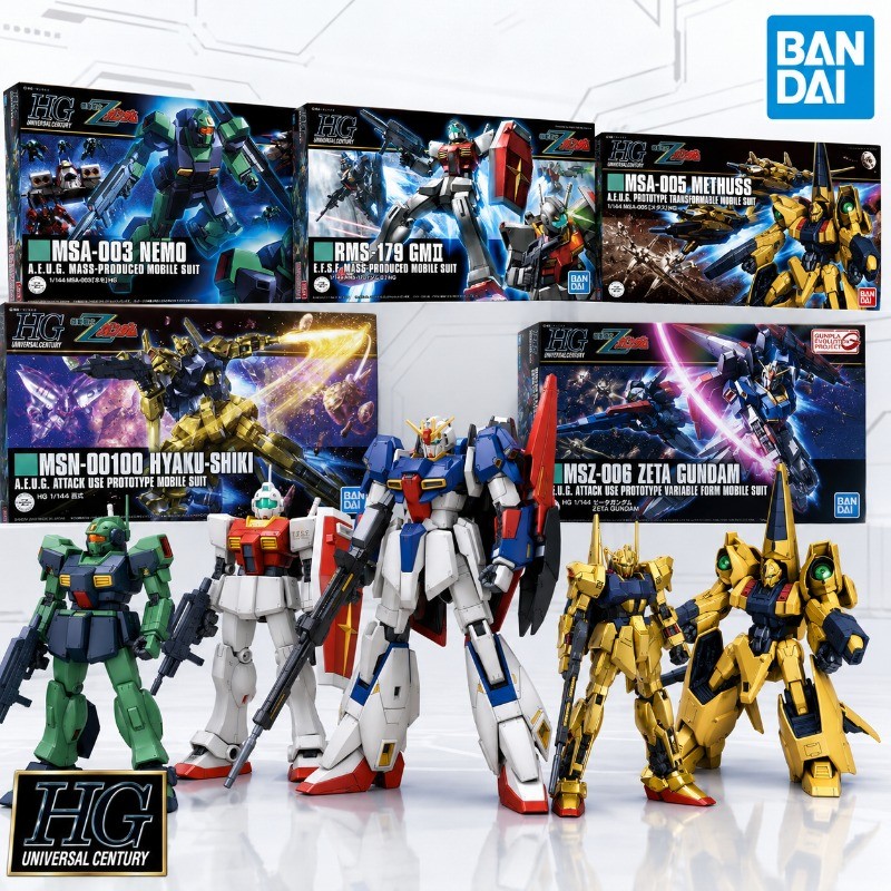 Bandai dam Zeta HGU 1144 Assembly el Kit s Zeta Hyaku Shiki Nemo GM II Methuss Toys Gift