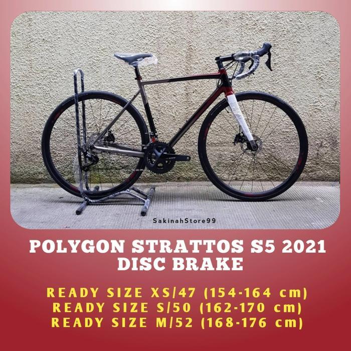roadbike polygon strattos s5 disc brake 2021 BNIB - XS