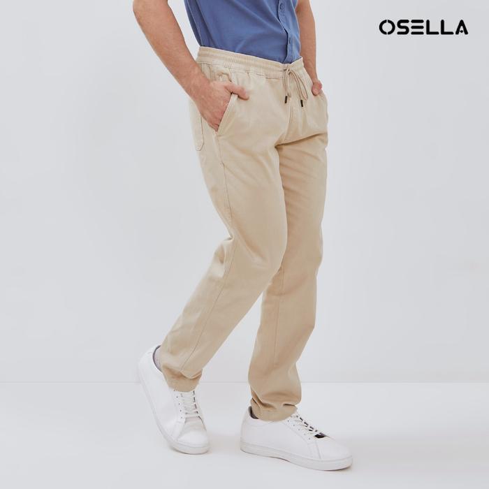 Osella Smith Drawstring Chinos Pants 208P5002 | Celana Chinos Panjang Pria - Gravel, S